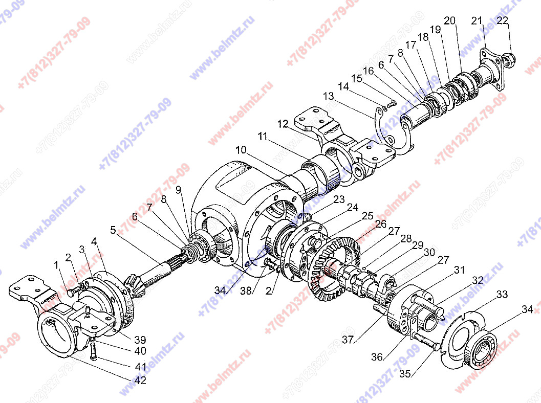 Задний мост мтз каталог