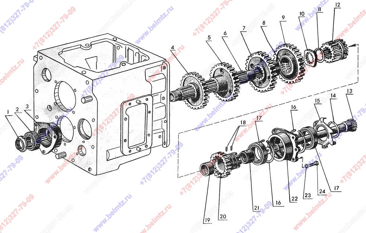 Каталог коробка мтз. Промежуточная коробка трактора МТЗ 80. Промежуточная коробка трактора МТЗ-82. Коробка передач МТЗ 80. Трансмиссия трактора МТЗ 80.