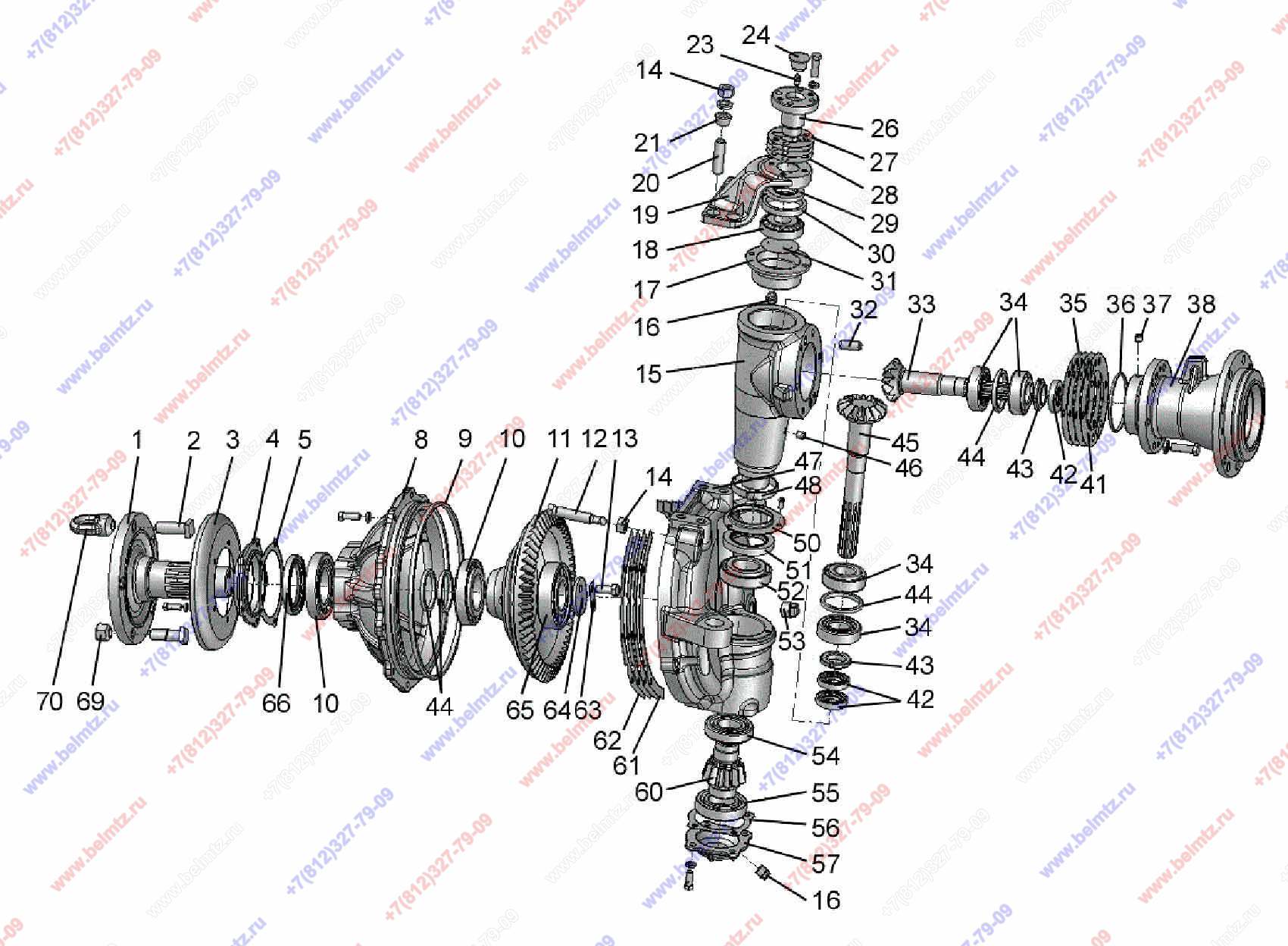 Каталог запчастей переднего моста мтз. Сборка переднего моста МТЗ 82. Сборка передней бортовой МТЗ 82. Бортовая МТЗ 82 переднего моста. Передний мост МТЗ 921.3.