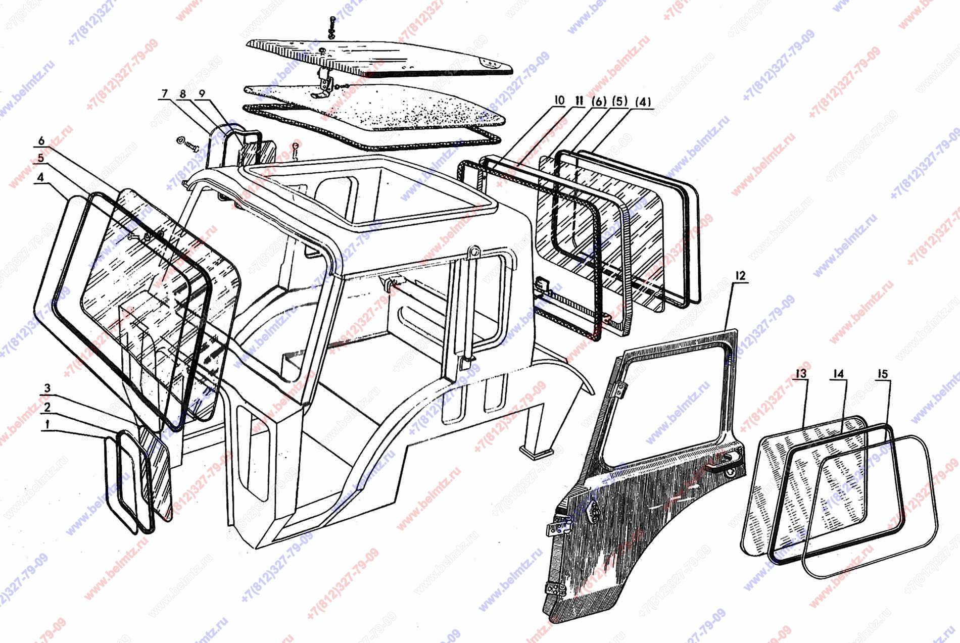 Купить стекло кабина мтз