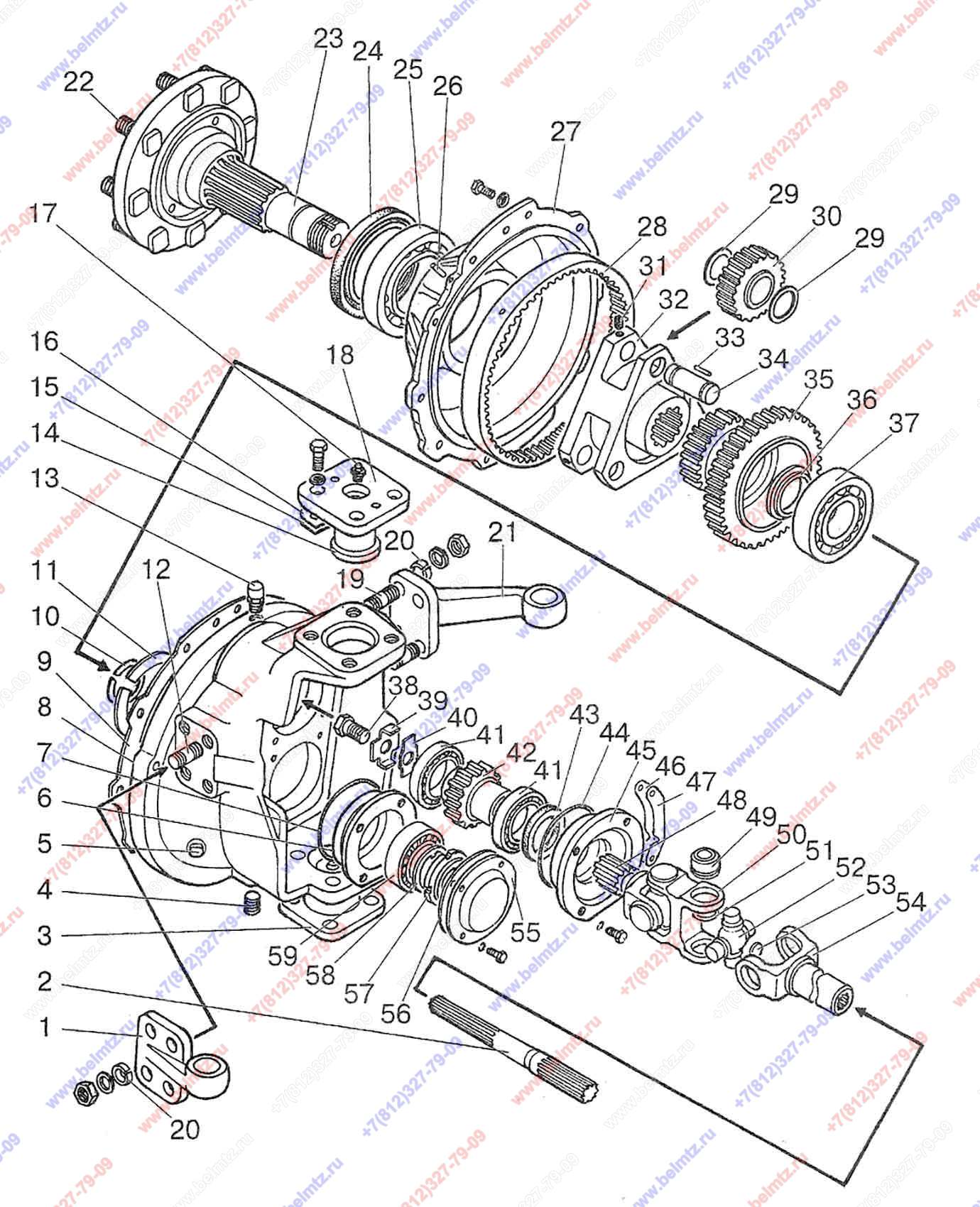 Каталог запчастей переднего моста мтз. Редуктор переднего моста МТЗ 82. Корпус редуктора переднего моста 1523 МТЗ. Редуктор переднего моста МТЗ 892. Редуктор переднего моста МТЗ 1523.