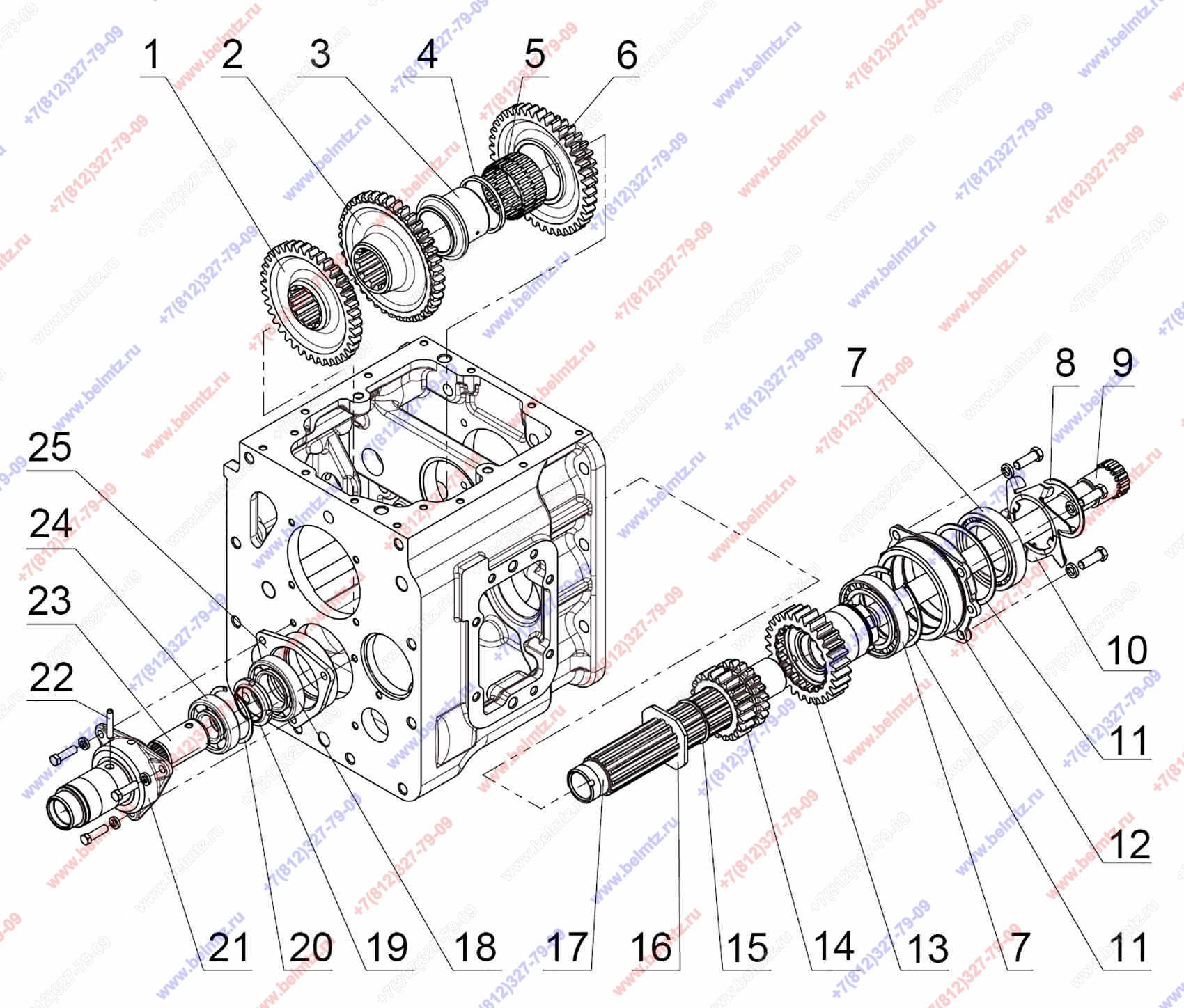 Промежуток мтз каталог. Коробка передач МТЗ 922 промежуточный вал. Коробка передач МТЗ 922. МТЗ922.5 коробка передач. Крышка передач МТЗ 922.