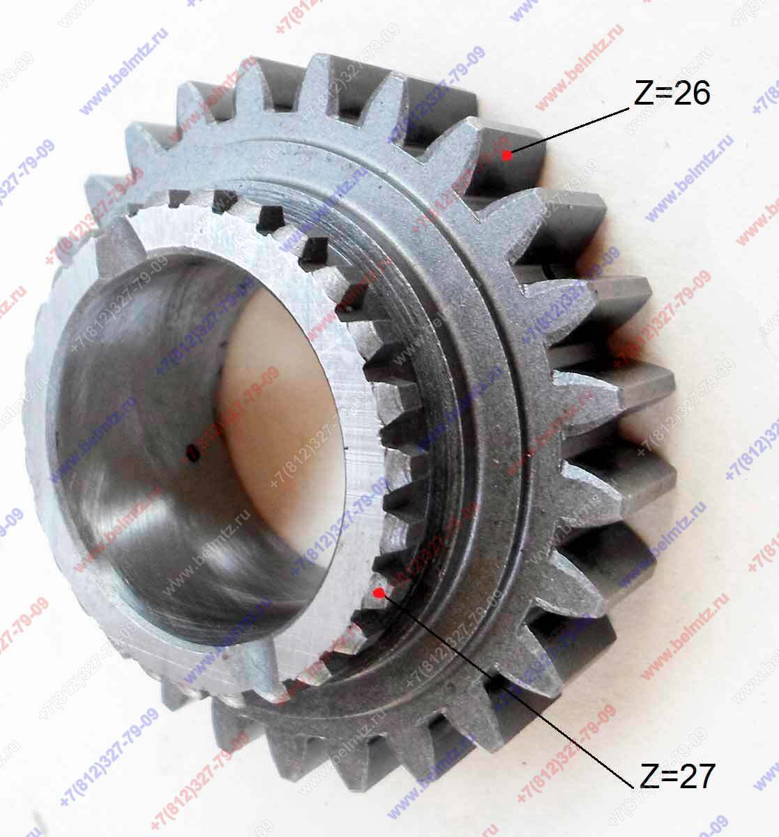 220-1701052 Шестерня ведущая 3-й передачи z-26, z-27