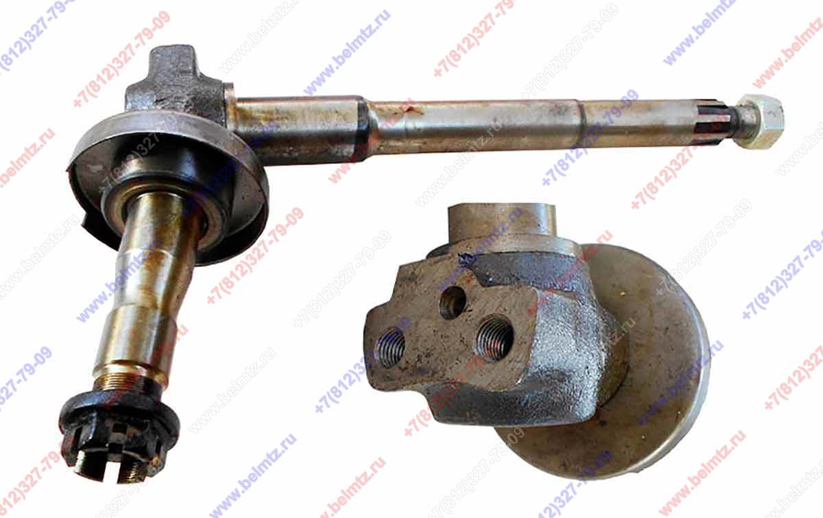 70-3001085-01 Цапфа правая поворотная (с гайками,  без втулки 80-3001068) L-530мм
