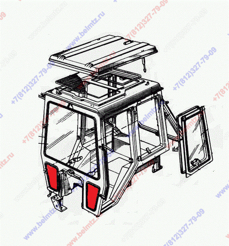 Мтз 82 крыша кабины