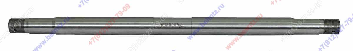 70-4605026 Ось L-580мм, ф32мм, М27х1,5 для разъемных и цельных тяг, без доп. точки