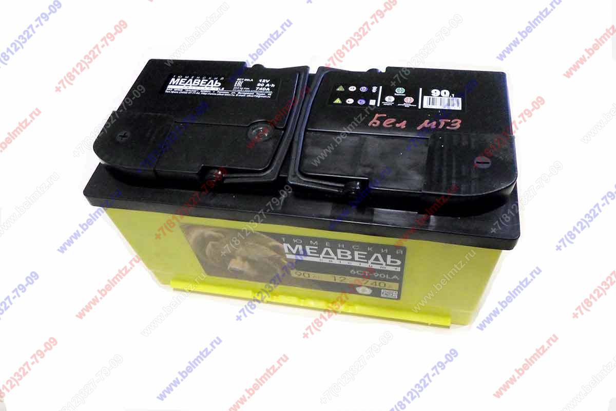 Аккумулятор 6СТ-90 LA  (L5) 12V  90Ah  740А   L-353мм Ш-175мм H-190мм