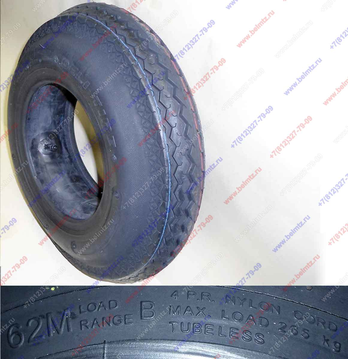 Шина 4.80/4.00-8 62М (4PR)  DELI S-308 TL с камерой