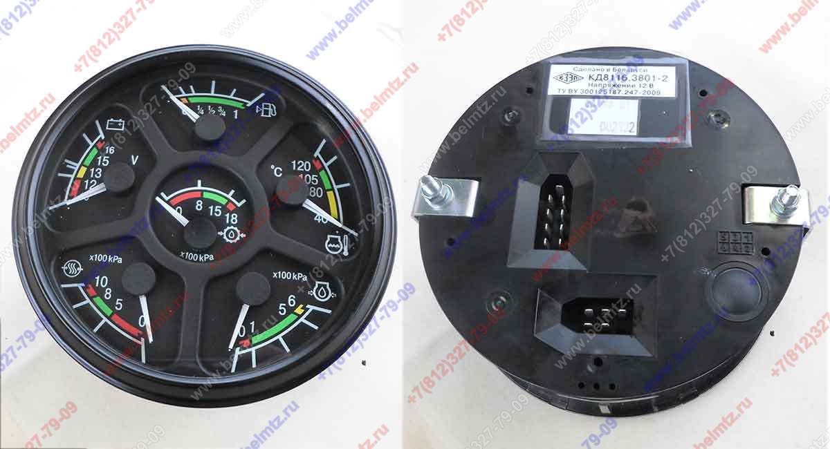 Комбинация приборов КД8116.3801-2 (6 приборов) мтз-1523